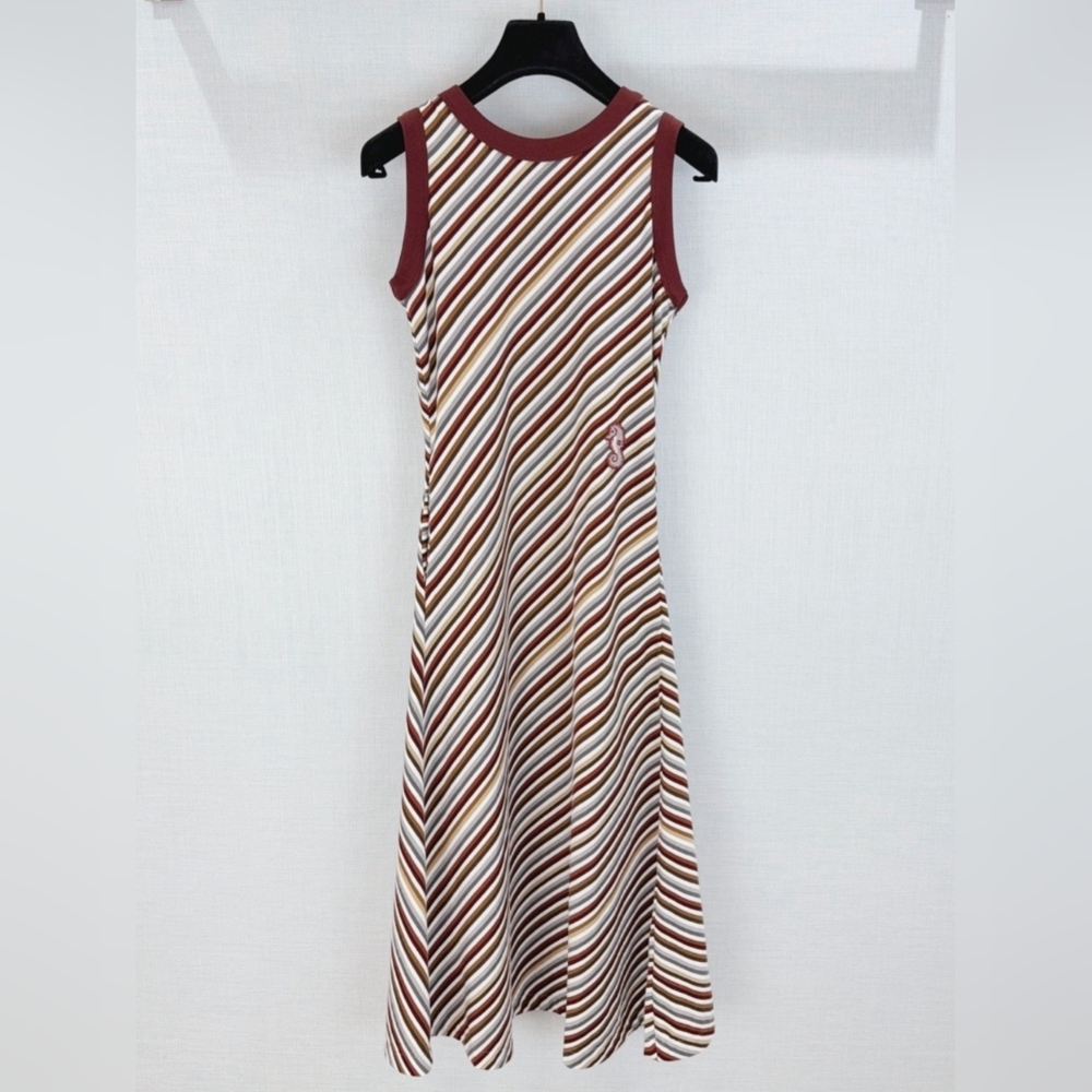 CHANEL Striped Dress
